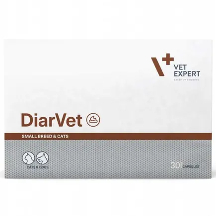 Vet Expert DiarVet Засіб при діареї для котів та собак малих порід, 30 шт