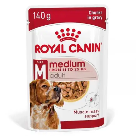Royal Canin Medium Adult - Вологий корм для дорослих собак середніх порід (шматочки в соусі) 140 г