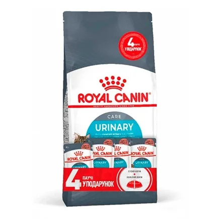 Сухий корм Royal Canin URINARY CARE для котів всіх порід 2 кг + WET Urinary Care Gravy 85г х 4шт