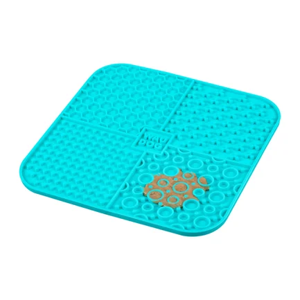Килимок для злизування WAUDOG Silicone, 190х190х10 мм, блакитний: додаткове фото 5