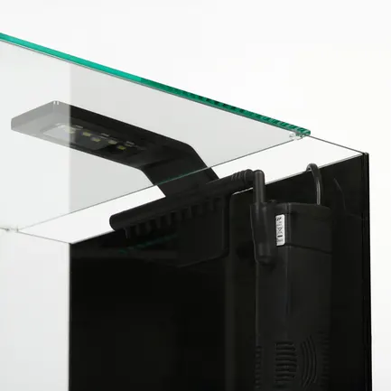 Акваріумний набір BlackCube 30 літрів, з чорною задньою стінкою, 31х31х31 см, скло 4 мм: додаткове фото 6