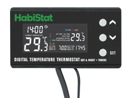 HABISTAT DIGITAL TEMPERATURE THERMOSTAT DAY/NIGHT TIMER (R3100245) цифровий термостат + таймер день/ніч