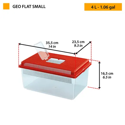 Ferplast GEO FLAT SMALL Контейнер для риб та амфібій (4л): додаткове фото 2