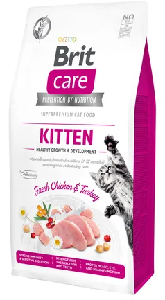 Сухий корм Brit Care Cat GF Kitten HGrowth & Development для кошенят, здорове зростання та розвиток, 7 кг