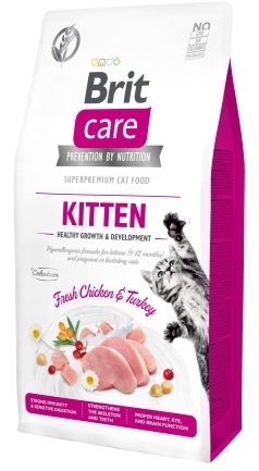 Сухий корм Brit Care Cat GF Kitten HGrowth &amp; Development для кошенят, здорове зростання та розвиток, 7 кг