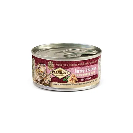 Вологий корм Carnilove Turkey & Salmon для кошенят, індичка та лосось, 100 г: додаткове фото 5