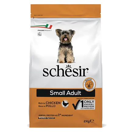 Schesir Dog Small Adult Chicken ШЕЗІР ДОРОСЛИЙ МАЛИХ КУРКА сухий монопротеїновий корм для собак малих порід 2 кг