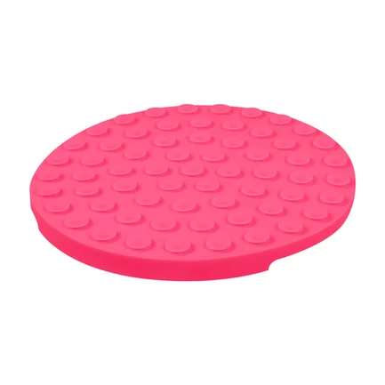 Килимок для злизування і повільного харчування WAUDOG Silicone, 211х211х30 мм, рожевий: додаткове фото 5