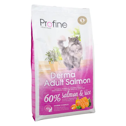 Сухий корм Profine Derma для дорослих довгошерстих котів, з лососем та рисом, 10 кг: додаткове фото 5