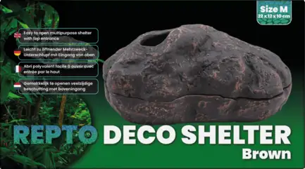 Декорація для акваріума RREPTO DECO SHELTER BROWN M (R5100305): додаткове фото 4