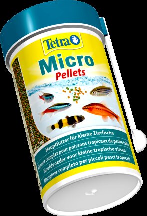 Корм Tetra Micro Pellets для акваріумних дрібних рибок, 100 мл (гранули) — Фото 1