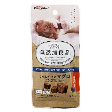 CattyMan Tuna Chicken КЕТТІМЕН КУБИКИ З ТУНЦЕМ ТА КУРКОЮ ласощі для котів 0,03 кг