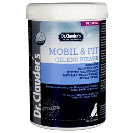 Вітамінно-мінеральний комплекс для собак Dr.Clauder’s Mobil & Fit Joint Powder для зміцнення зв'язок та суглобів, 500 г, порошок