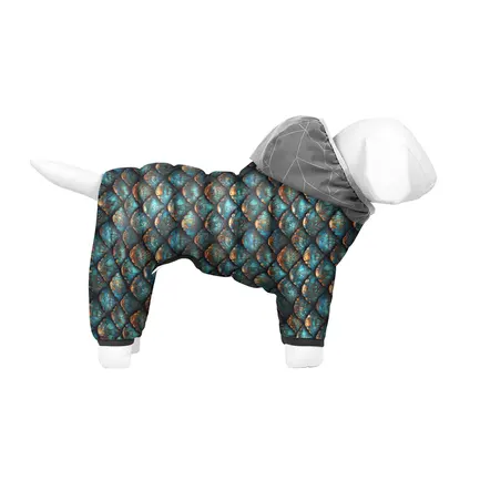 Комбінезон для собак WAUDOG Clothes малюнок "Луска", XS25, В 36-38 см, С 24-26 см