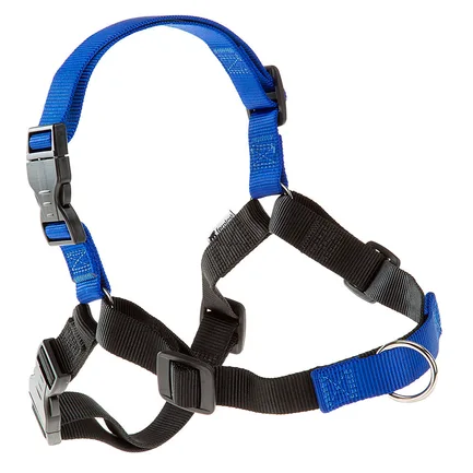 Ferplast COACH P M-L HARNESS BLUE Шлея для дресирування з фронт сист кріплення