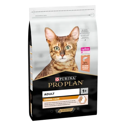 Сухий корм PRO PLAN Adult 1+ Derma Care для дорослих котів для підтримки здоров'я шкіри та краси шерсті з лососем 10 кг: додаткове фото 3