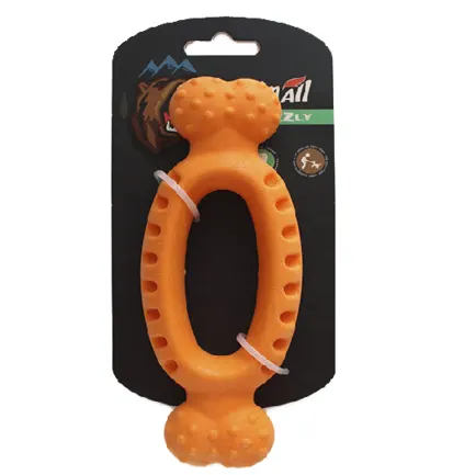 Іграшка AnimAll GrizZzly для собак, кулон, помаранчевий, 14 × 9 см