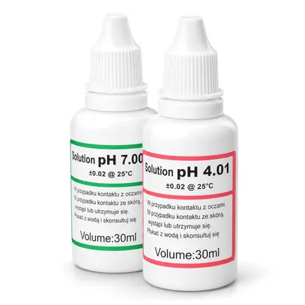 Калібрувальний розчин для датчиків pH Aquario Buffer Solution Set pH 7.00 та pH 4.01 30мл.: додаткове фото 4