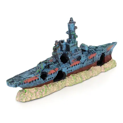 Декорація затонулий корабель Aqua Nova 23x4,5x11см (AN673): додаткове фото 4