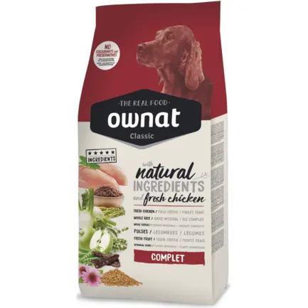 Ownat Classic Complet Сухий корм для дорослих собак, з куркою, 4 кг