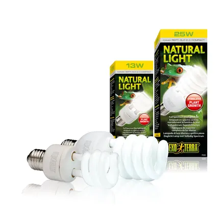 Лампа тераріумна Exo Terra Repti GLO 2.0 Natural Light для усіх видів рептилій та амфібій, люмінесцентна, 26 W, E27 (для опромінення): додаткове фото 4
