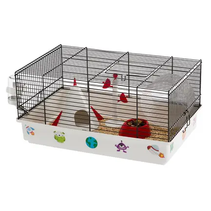 Ferplast CAGE CRICETI 9 SPACE BLACK(x1) Клітка для хом'яків з декором