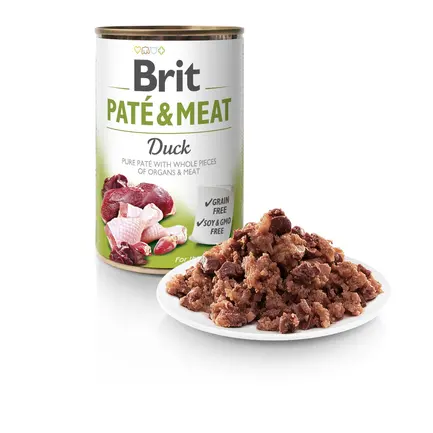 Вологий корм Brit Care Pate & Meat для собак, з качкою, 400 г: додаткове фото 2