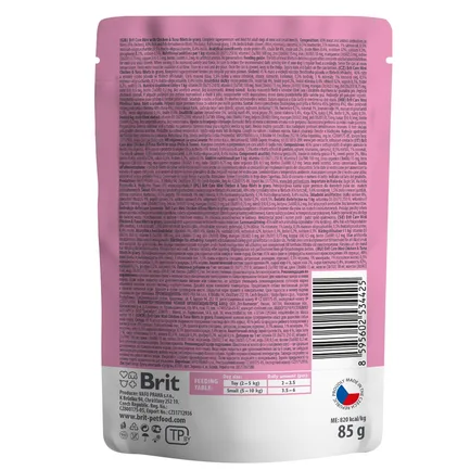 Вологий корм Brit Care Mini для собак, з філе курки та тунця в соусі, 85 г: додаткове фото 3