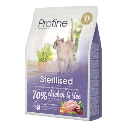 Сухий корм Profine Sterilised для стерилізованих котів, з куркою та рисом, 2 кг