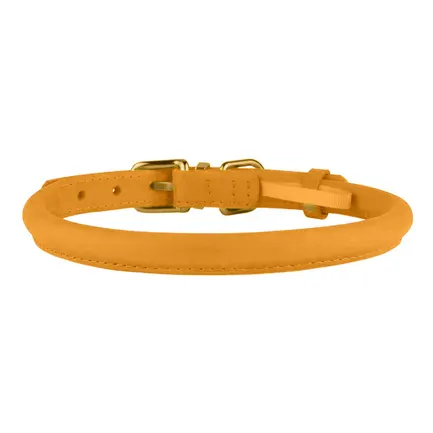 Нашийник для собак круглий шкіряний BronzeDog Crazy Голд L: додаткове фото 3