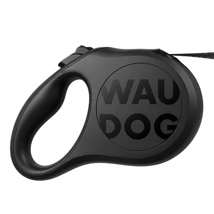 Повідець-рулетка для собак WAUDOG R-leash Monochrome Black, XS, до 12 кг, 3 м, світловідбивна стрічка, чорна: додаткове фото 2