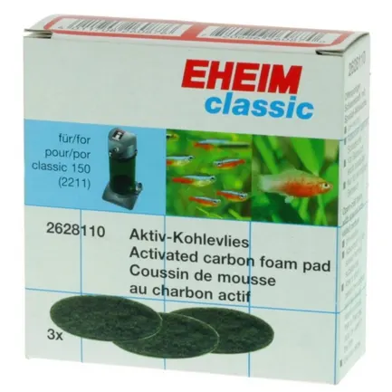 Фільтруючі прокладки з активованим вуглем для Eheim Classic 150 (2628110)