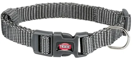 Нашийник Trixie Premium для собак, нейлон, XXS–XS: 15–25 см/10 мм, графітовий