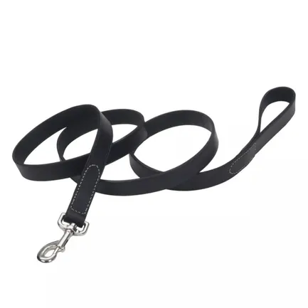 Coastal Circle-T Dog Leash КОСТАЛ СЕРКЛ-Т шкіряний повідець для собак, 2.5смХ1.2м Чорний