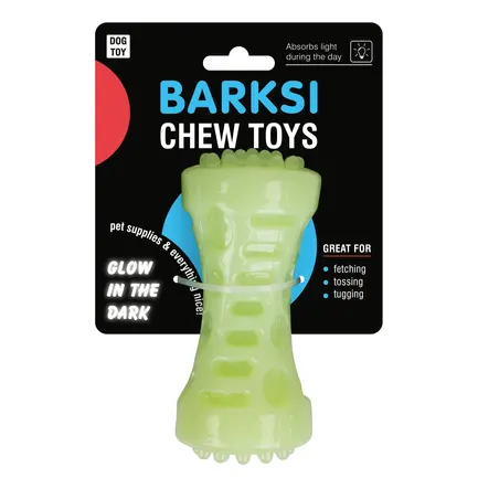 Іграшка для собак Barksi GLOW світлонакопичувальна Гантеля 5 х 13 см M: додаткове фото 5