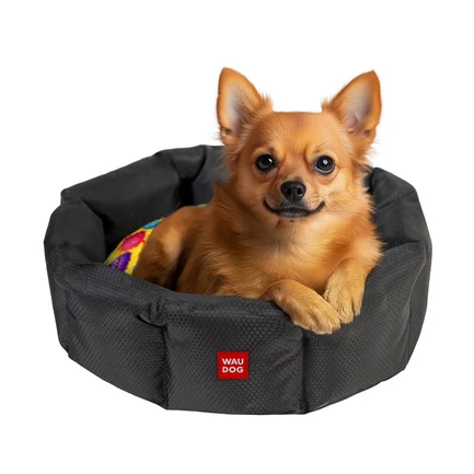 Лежанка для собак WAUDOG Relax, малюнок "Мохнаті монстри", S, Ш 34 см, Д 45 см, В 17 см: додаткове фото 4