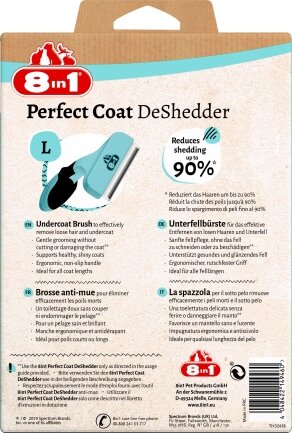 Дешеддер 8in1 Perfect Coat для вичісування собак, розмір L, 10 см — Фото 3