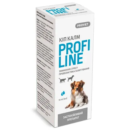 Краплі PROVET PROFILINE KІП КАЛМ для котів та собак 10 мл (заспокійливі): додаткове фото 2