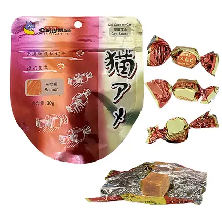 CattyMan Deli Cube Salmon КЕТТІМЕН ЦУКЕРКИ КУБИКИ ДЕЛІ З ЛОСОСЕМ ласощі для котів 0,03 кг