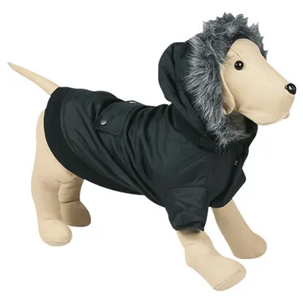 Flamingo Polar Black ФЛАМІНГО КУРТКА З КАПЮШОНОМ одяг для собак 38 см