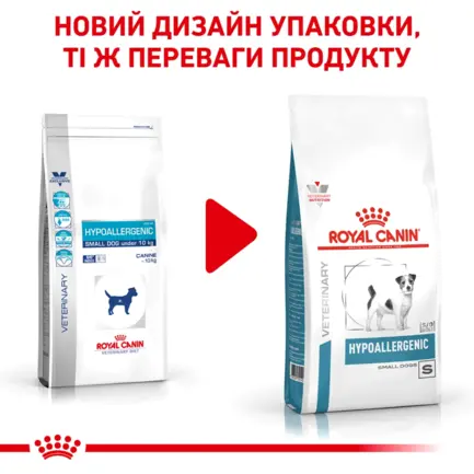 Дієтичний сухий корм Royal Canin HYPOALLERGENIC SMALL DOG для собак 3,5 кг: додаткове фото 2
