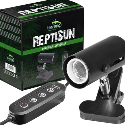 Світильник з затискної ручкою і таймером Terrario ReptiSun Time Control 200W: додаткове фото 2