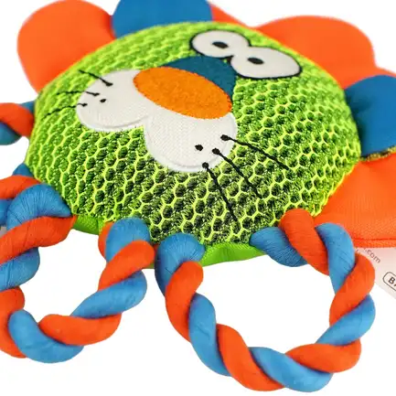 Іграшка Barksi Strong Mesh Лев з пищалкою 3-D сітка 22 см: додаткове фото 3