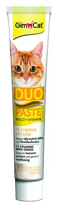 Паста для котів GimCat DUO PASTE Multi-vitamin 12 vitamins with cheese 12 вітамінів та сир, 50 г: додаткове фото 2