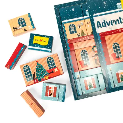 Адвент календар GimCat ADVENTSKALENDER 2024 для котів 550 г: додаткове фото 6