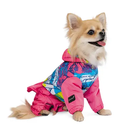 Дощовик Pet Fashion «Juicy» для дівчинки, розмір XS, рожевий: додаткове фото 2