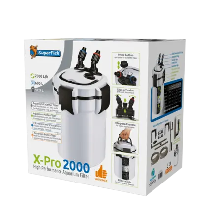 Зовнішній фільтр SUPERFISH X PRO 2000 - 600L (N7031410): додаткове фото 2