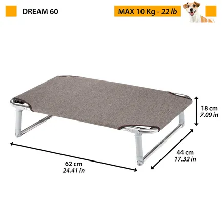 Ferplast DOG BED DREAM 60 Розкладачка металева — Фото 1