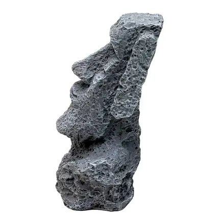 Декорація Hobby Moai Ora 12,5×11,5×17,5 см (41716) - статуя Моаї з укриттям для акваріума і тераріуму: додаткове фото 5