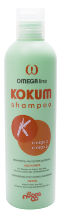 Високоживильний шампунь з маслом кокума для цуценят/кошенят і тварин в процесі линьки. Omega Kokum shampoo 250мл